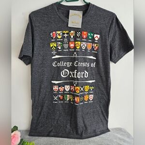 College Crests Of‎ Oxford England Grey T-Shirt, Size M, New